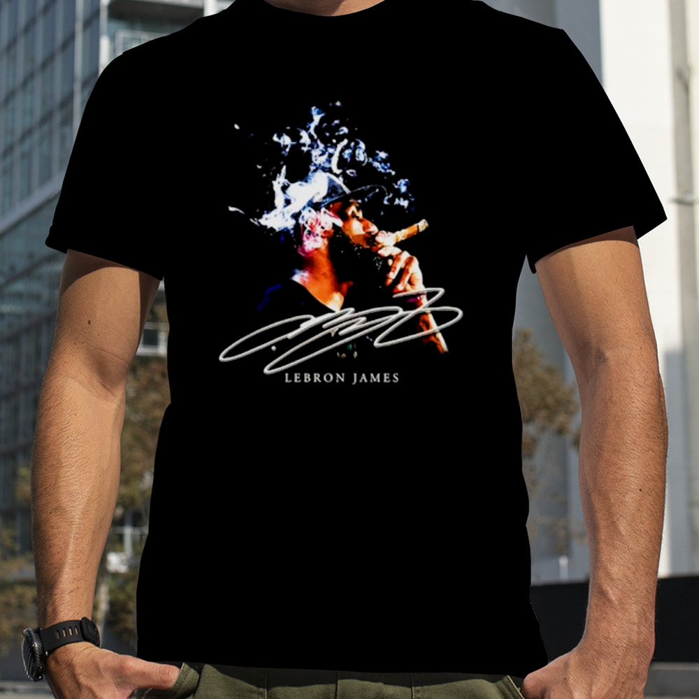 Lebron James NBA smoke signature shirt