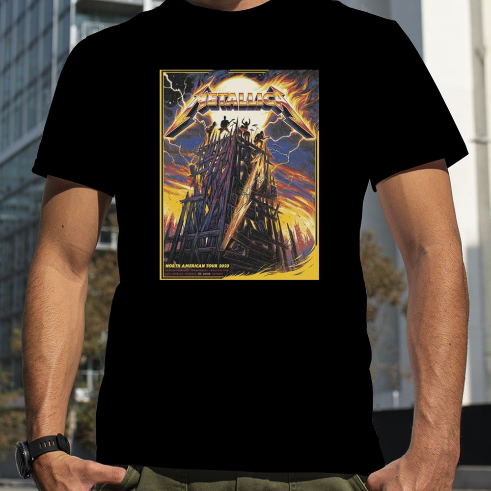 Metallica M72 St Louis North American Tour 2023 M72STL November 2nd And 5th At The Dome At America’s Center T-Shirt