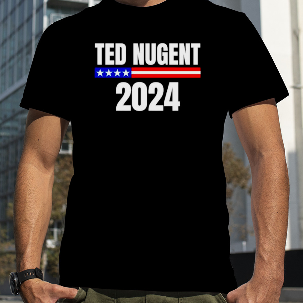 Nugent for president 2024 USA flag shirt