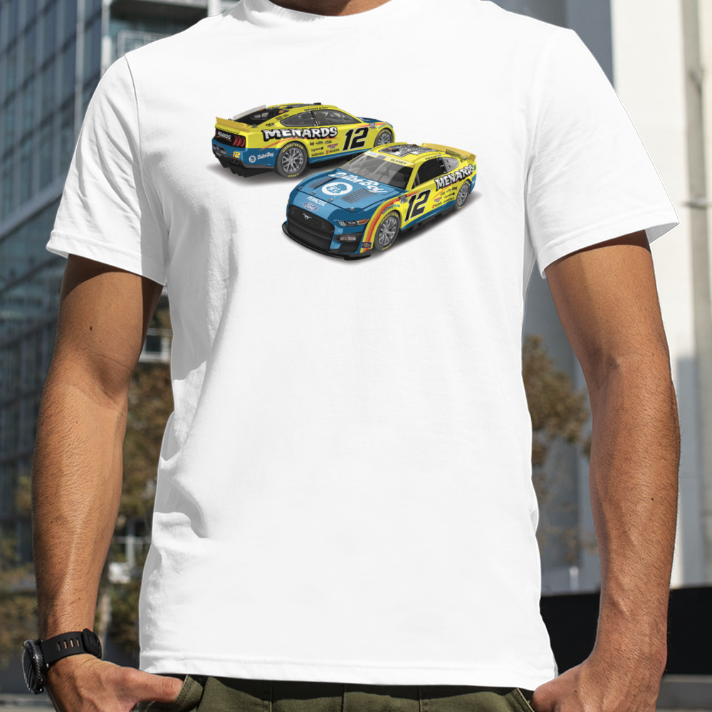 Ryan Blaney Racing 2023 NASCAR Cup Series Champion Number 12 Dutch Boy Ford Mustang Car T-Shirt