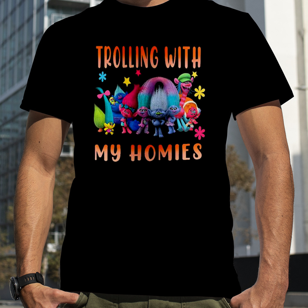 Trolls Trolling With My Homies Christmas Winter Holiday T-shirt