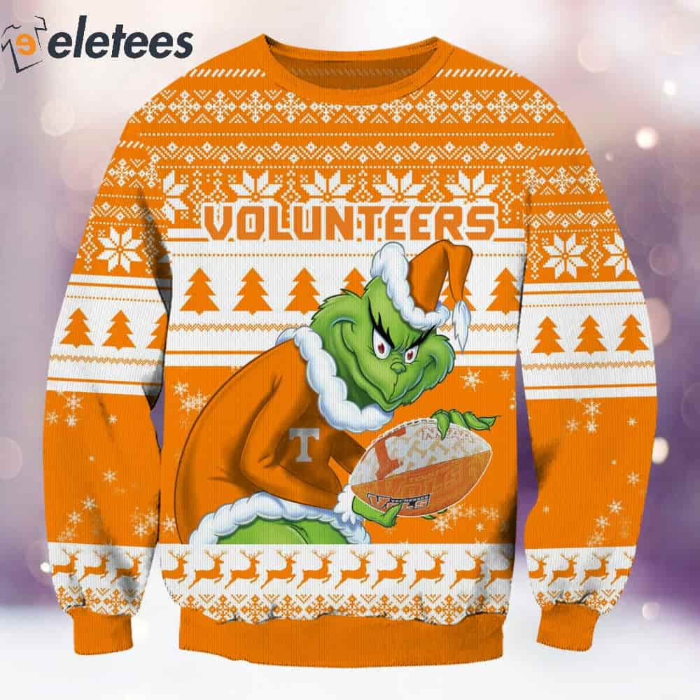 Volunteers Grnch Christmas Ugly Sweater