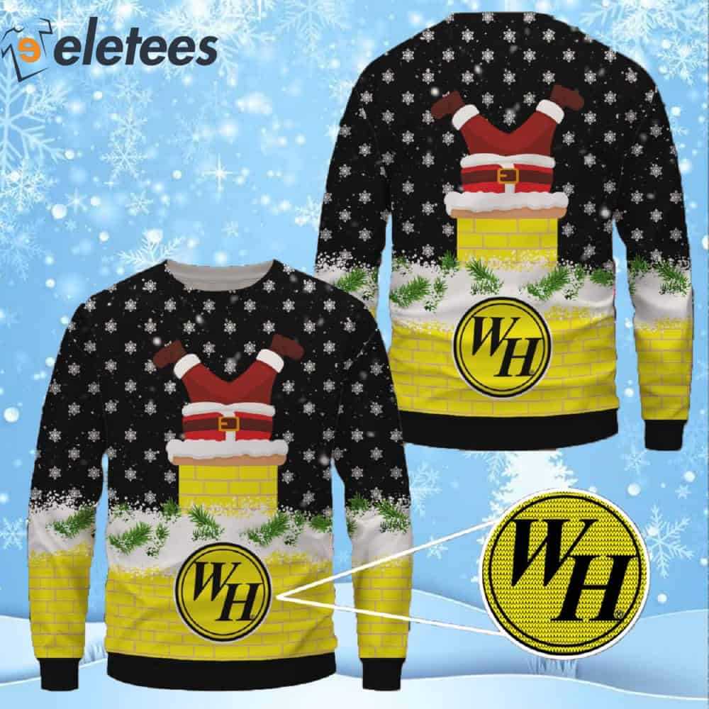 Waffle House Santa Claus Ugly Christmas Sweater