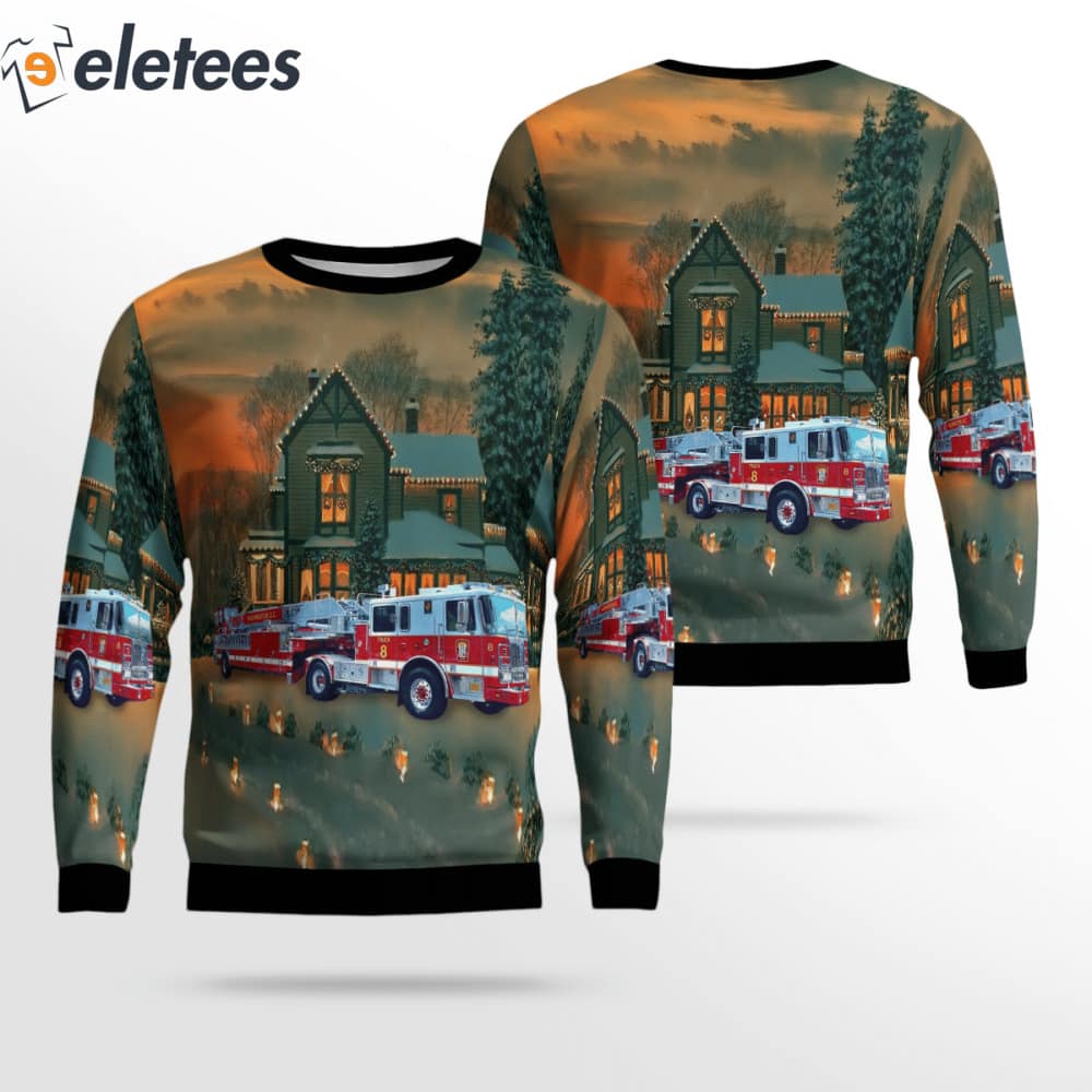 Washington DC Fire And EMS Ugly Christmas Sweater