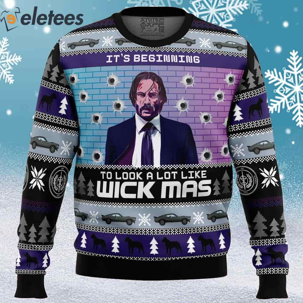 Wick Mas John Wick Ugly Christmas Sweater