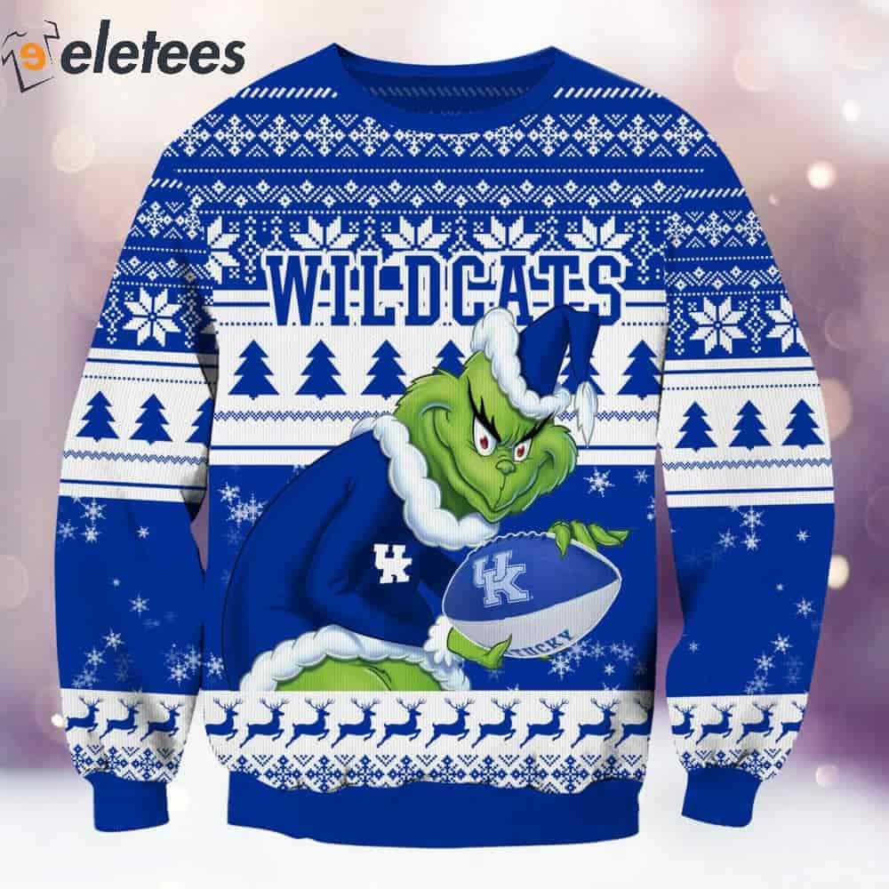 Wildcats Grnch Christmas Ugly Sweater