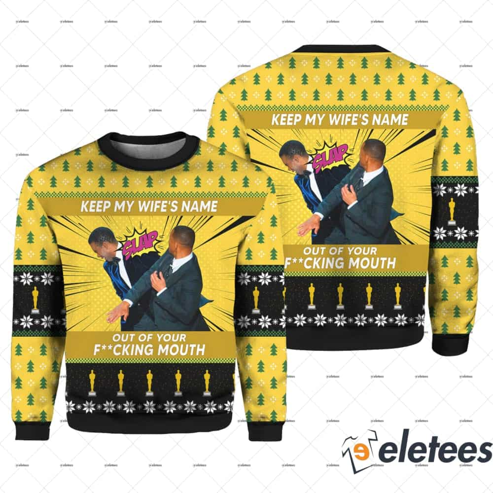 Will Smith Slaps Chris Rock Christmas Sweater