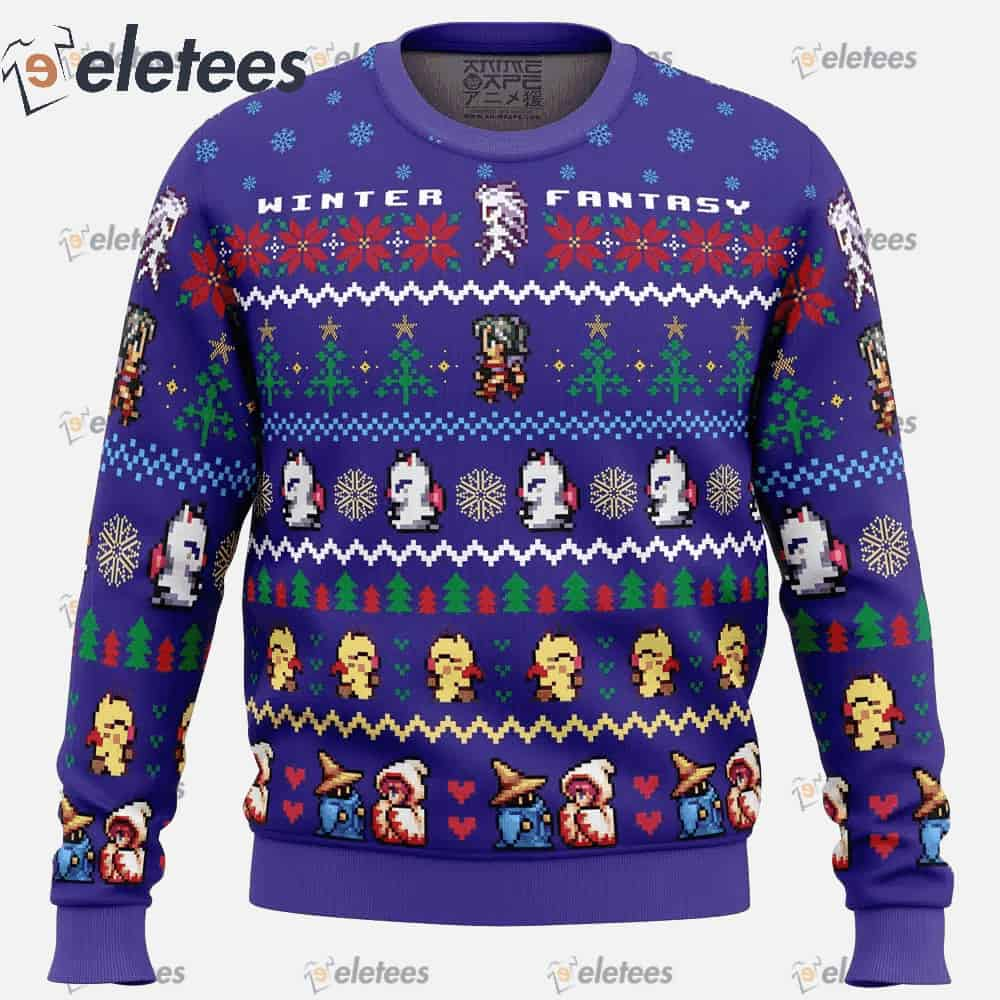 Winter Fantasy Final Fantasy Ugly Christmas Sweater