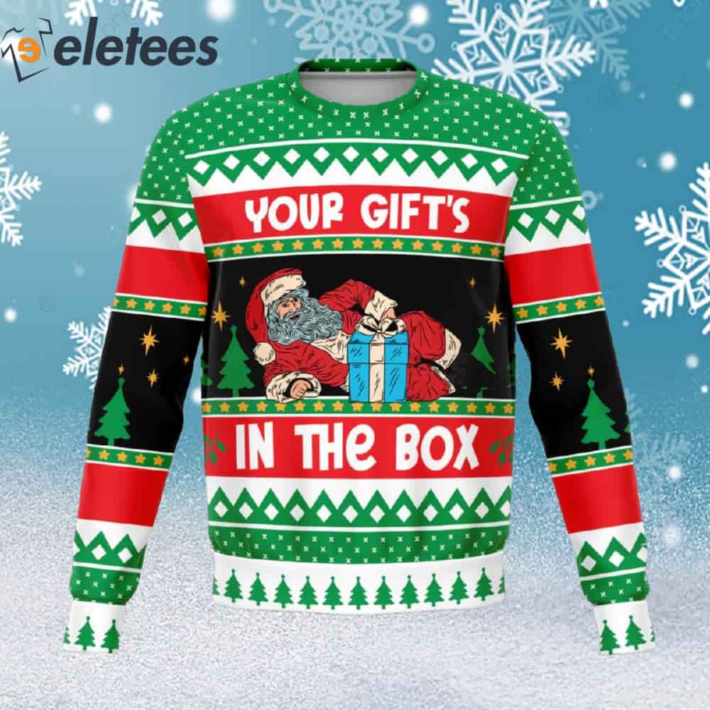 Your Gift's In The Box Ugly Christmas Sweater