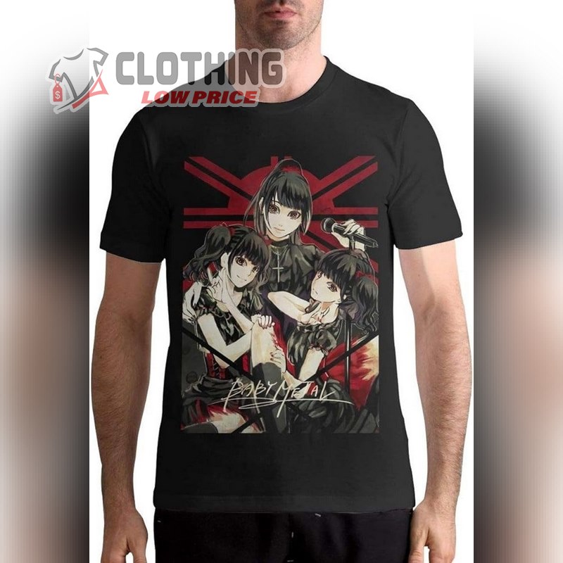 Babymetal Us Tour 2023 Shirt, Babymetal T-shirt, Babymetal Fanart Retro Vintage Shirt, Dethklok Babymetal Tour Merch