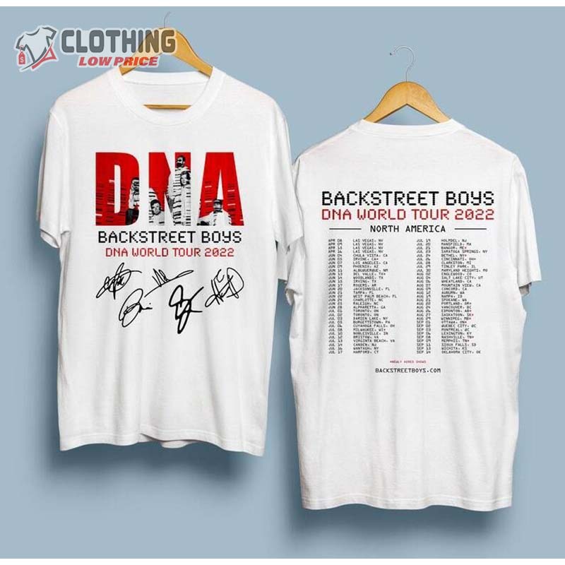 Backstreet Boys 2022 Tour Merch Dates Concert Schedule T-Shirt
