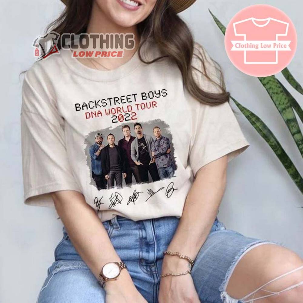 Backstreet Boys Concert Tour 2022 Setlist Shirt, BSB DNA World Tour T-Shirt