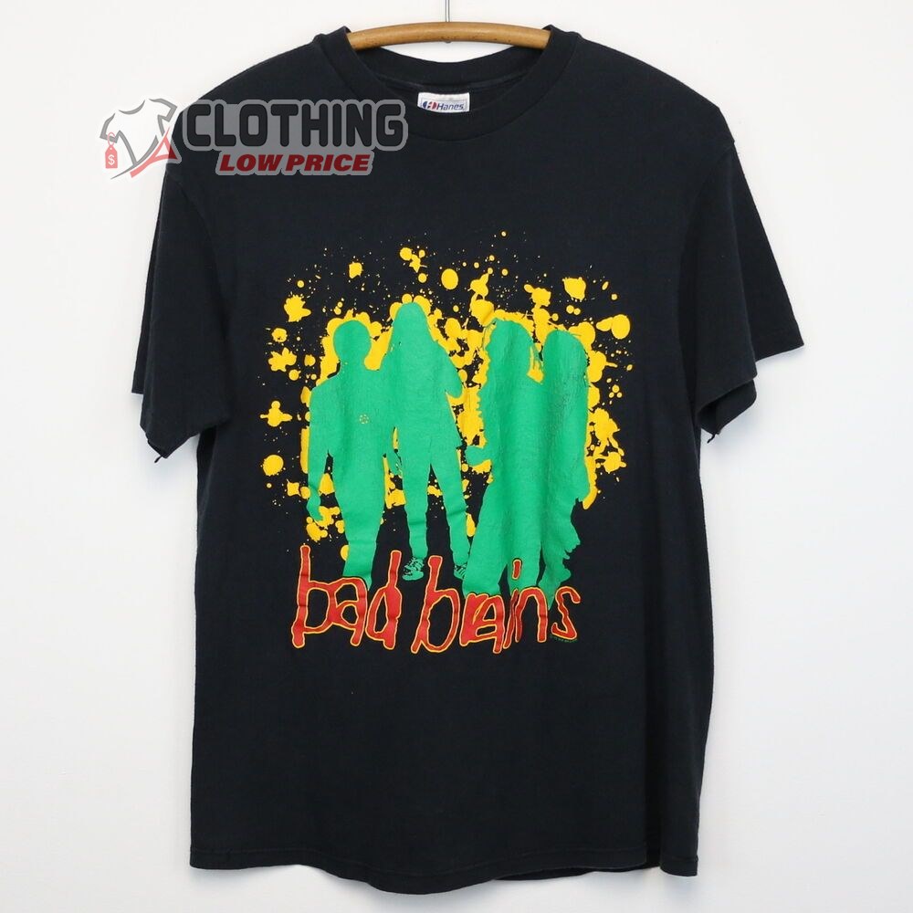 Bad Brains Quickness Tour Merch, Bad Brains Rock For Light I Against I Albums T-Shirt