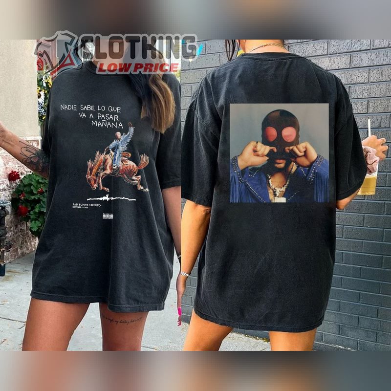 Bad Bunny Nadie Sabe Shirt, Bad Bunny Tour 2023 T- shirt, Bad Bunny Merch