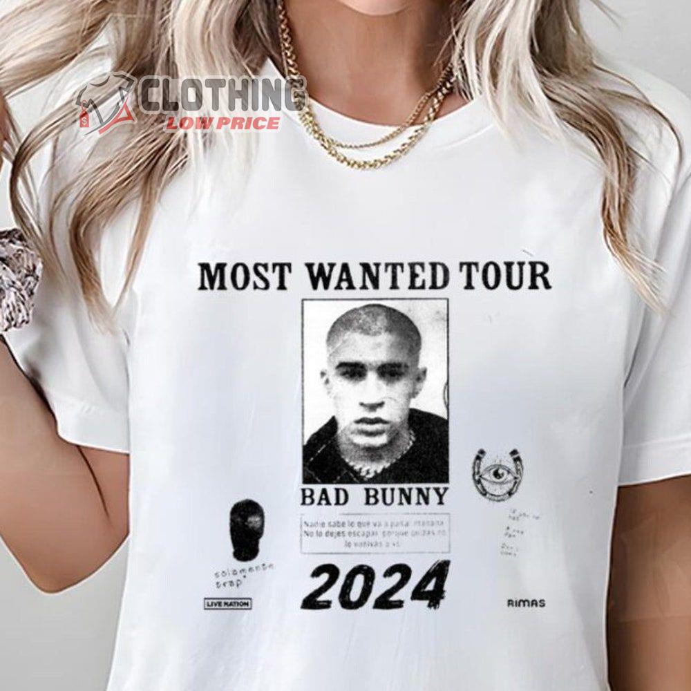 Bad Buny Tour 2024 Merch, Bad Bunny North American Tour Shirt, Nadie Sabe Lo Que Va A Pasar Manana Benito T-Shirt