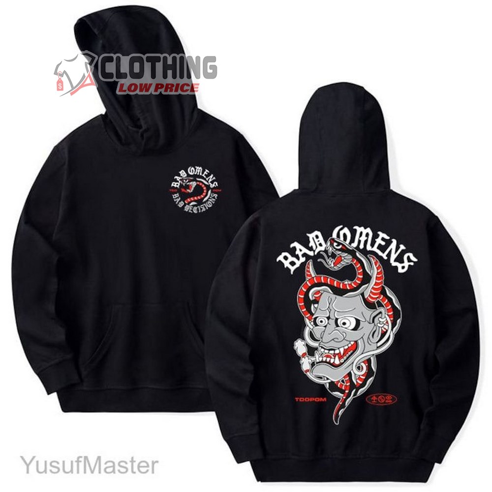 Bad Omens Band Hannya Tour 2023 Hoodie, A Tour Of The Concrete Jungle Tour 2023 Shirt, Bad Omens Merch