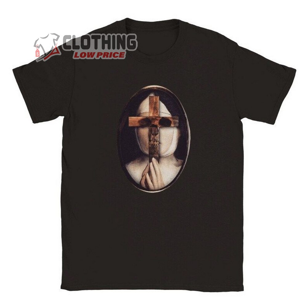 Bad Religion Behind The Cross TShirt, Catholic Nun Shirt, Gothic T Shirt