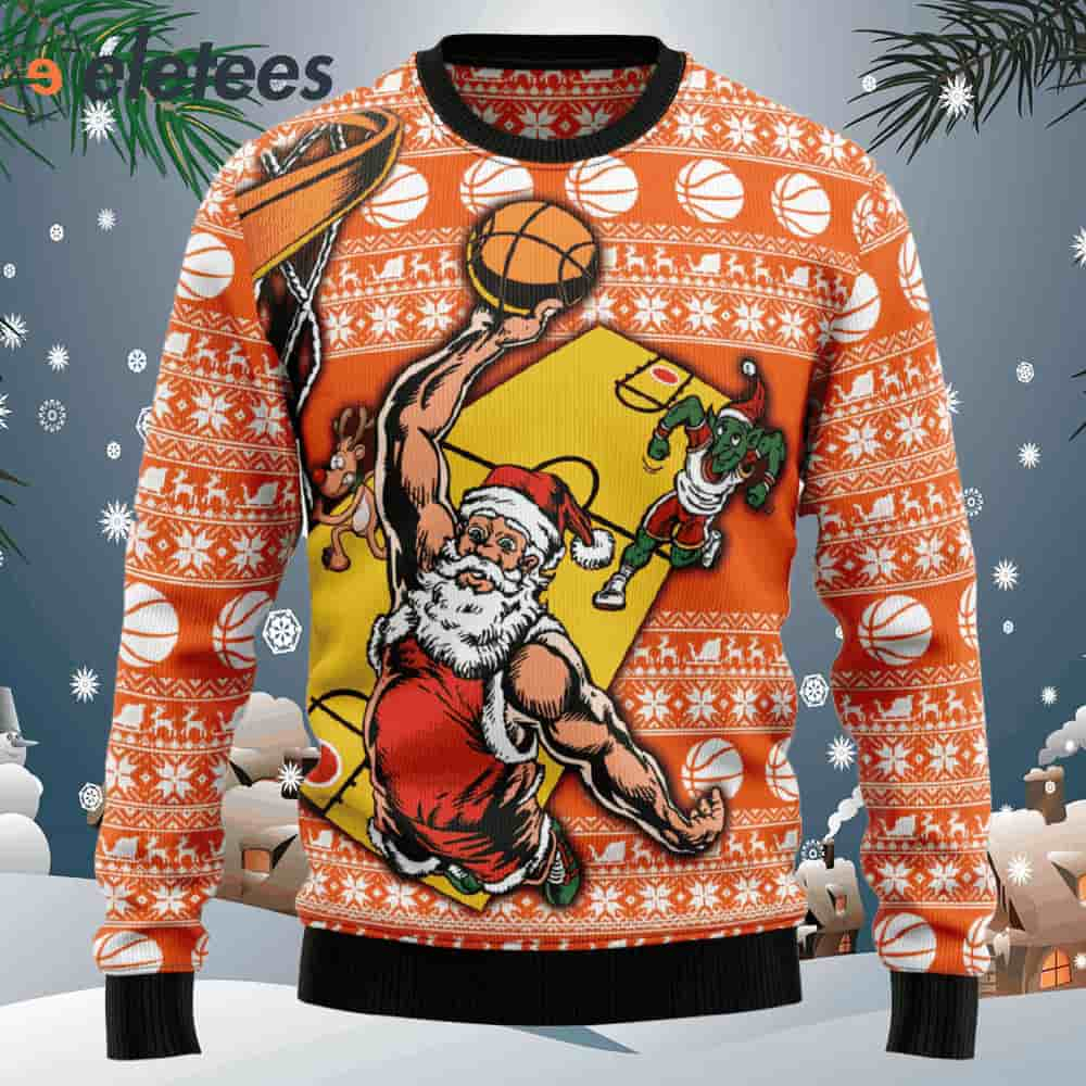 Basketball Ugly Christmas Sweater