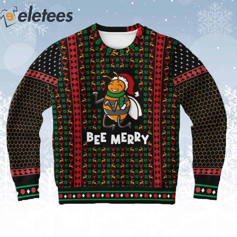 Bee Merry Ugly Christmas Sweater