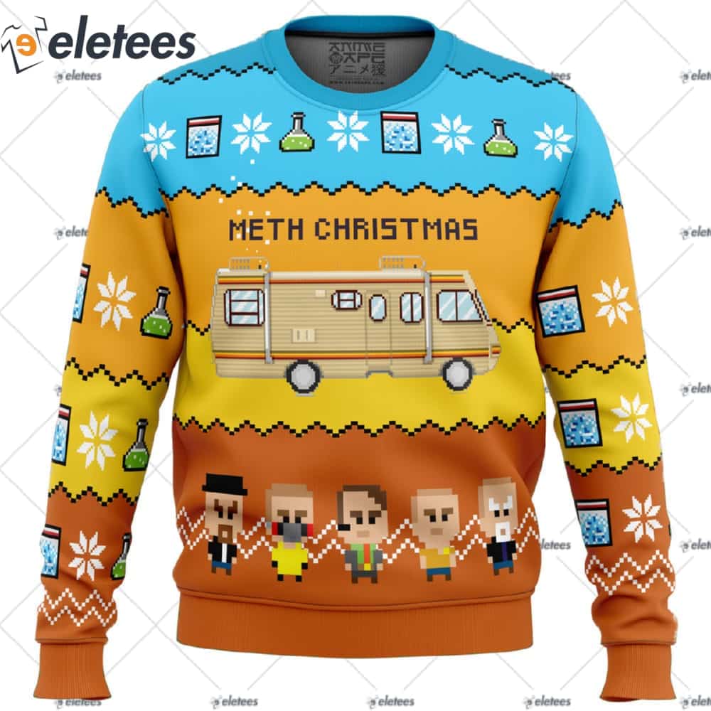 Methy Christmas Breaking Bad Ugly Christmas Sweater