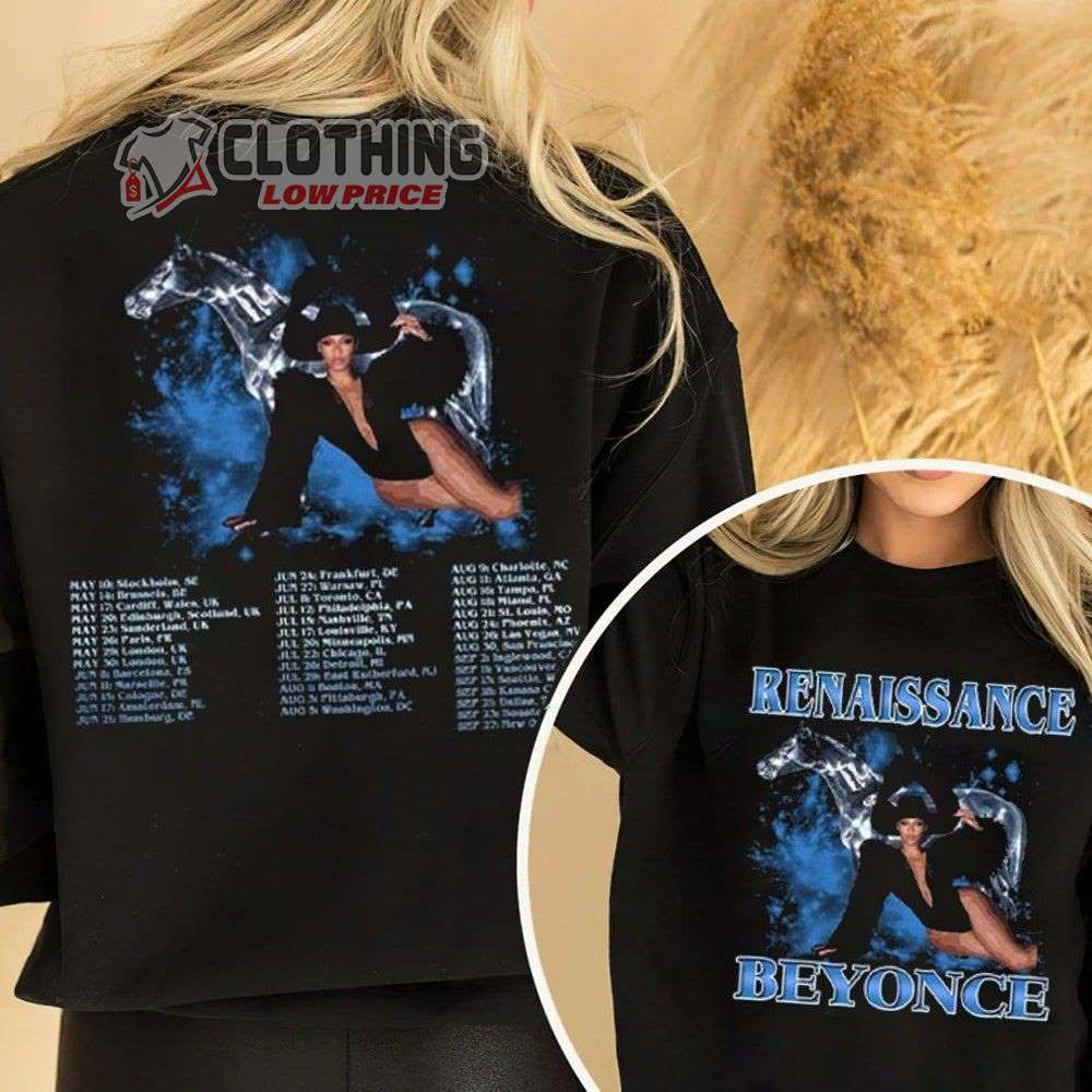 Beyonce Renaissance World Tour 2023 Setlist Sweatshirt Renaissance Tour 2023 T-Shirt