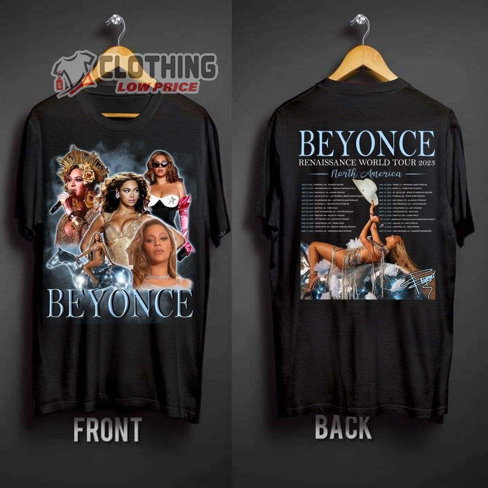 Beyonce Renaissance World Tour North American 2023 Merch Renaissance World Tour North American 2023 Shirt Beyonce Tour 2023 Dates T-Shirt