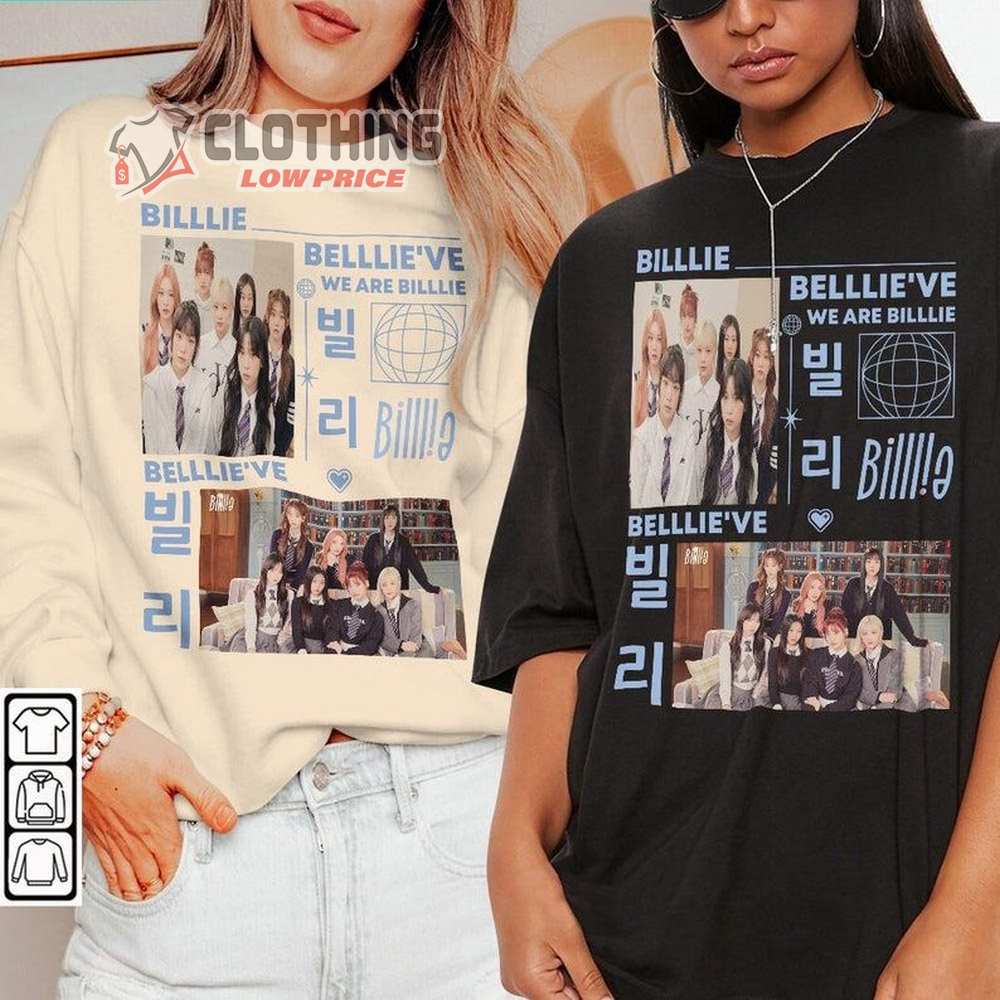 Billlie Kpop Merch, Eunoia Sweatshirt, Billlie Vintage Retro Music Unisex Hoodie