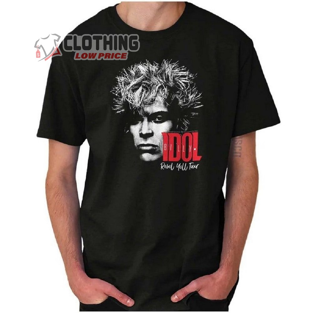 Billy Idol Rebel Yell Tour 2023 Merch, Billy Idol Live Tour 2023 Shirt, Billy Idol Vintage T-Shirt, Billy Idol Tee