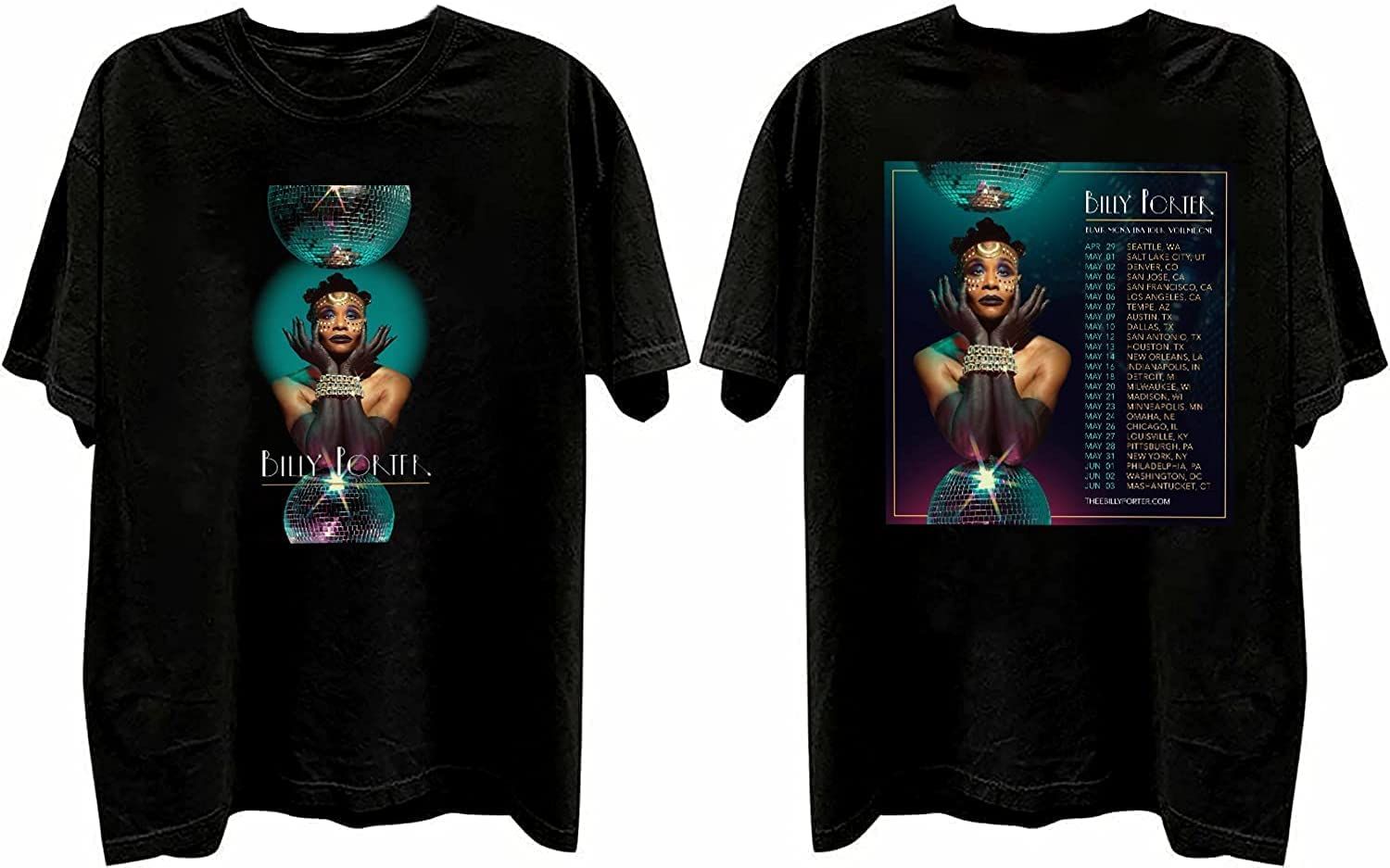 Billy Porter Black Mona USA Tour Merch, Billy Porter Shirt, Billy Porter World Tour 2023 Setlist T-Shirt