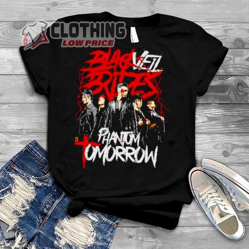 Black Veil Brides Phantom Tomorrow T- Shirt, Black Veil Brides Merch, Black Veil Brides Tour Setlist Merch Shirt