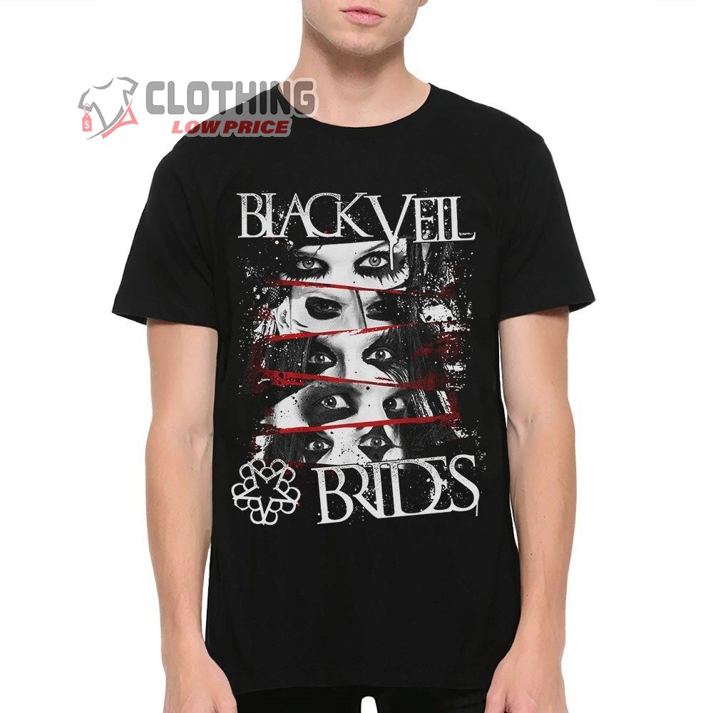 Black Veil Brides Tour 2023 Unisex Merch, Black Veil Brides USA Tour Dates 2023 Shirt, Black Veil Brides Album T-Shirt