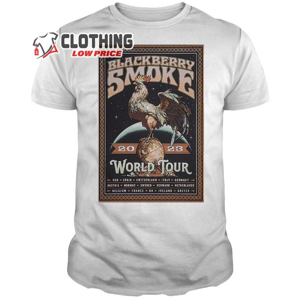 Blackberry Smoke World Tour 2023 Poster Merch Blackberry Smoke UK Tour 2023 T-Shirt