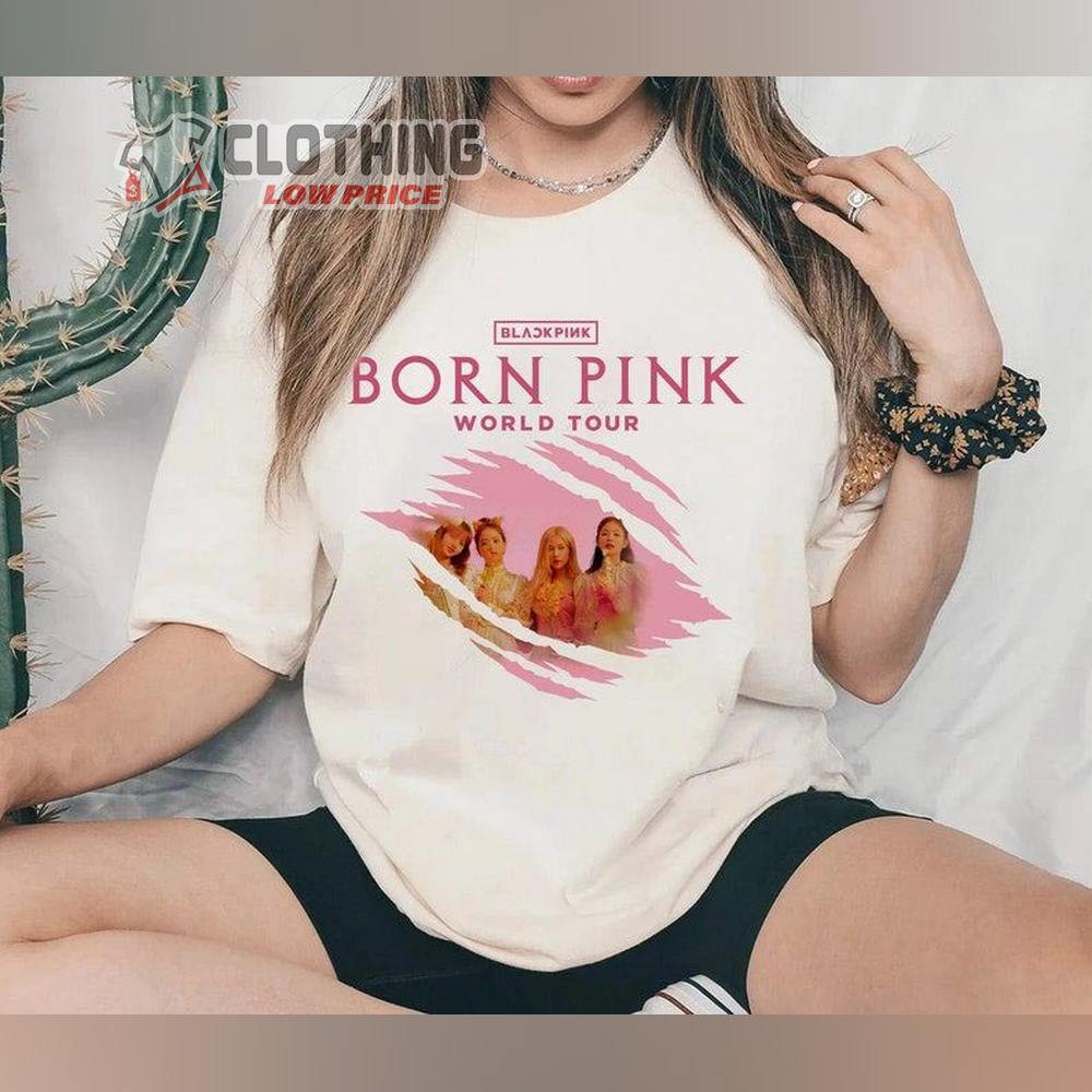 Blackpink Born Pink World Tour 2022-2023 Merch, Blackpink Concert Atlanta Hamilton Chicago London Paris T-Shirt