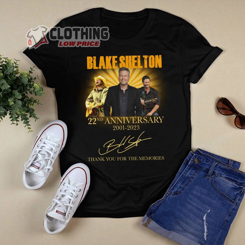 Blake Shelton Tour 2023 T-Shirt, Blake Shelton Back To The Honky Tonk Tour Ticket Merch