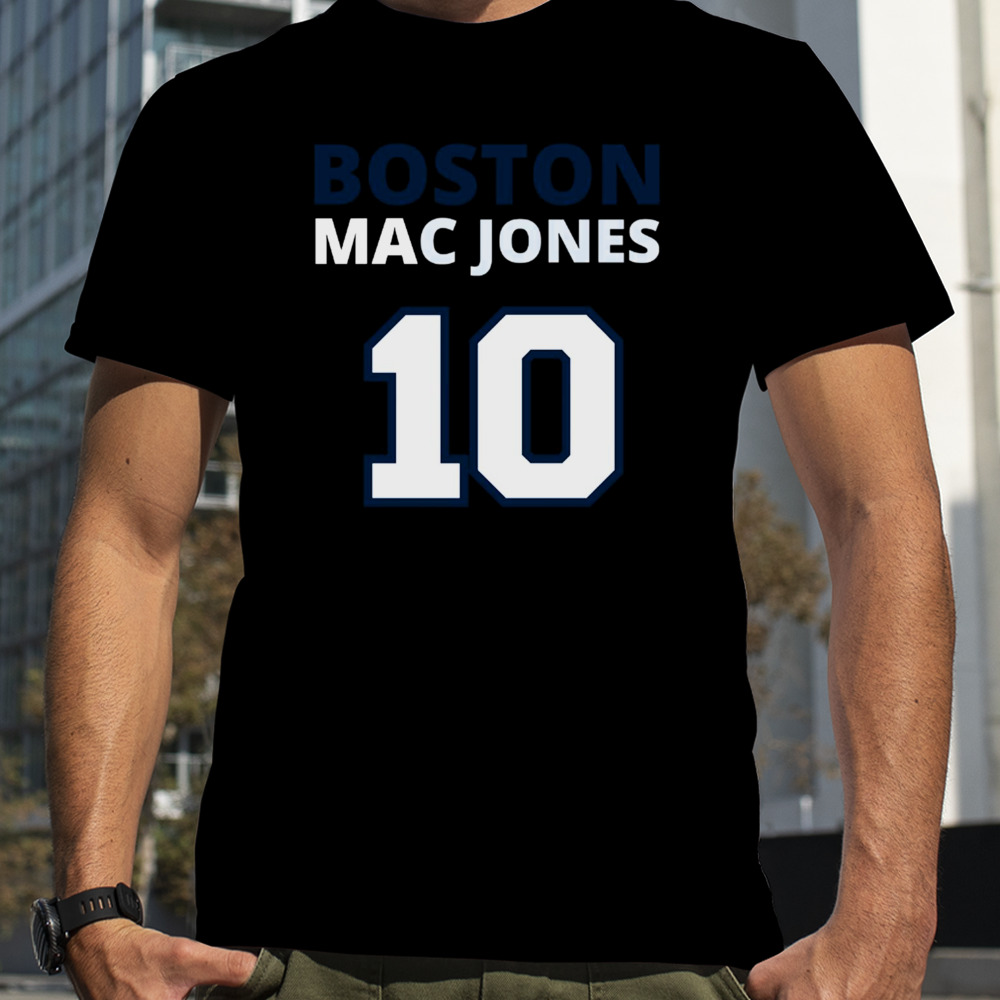 Boston No 10 Mac Jones shirt