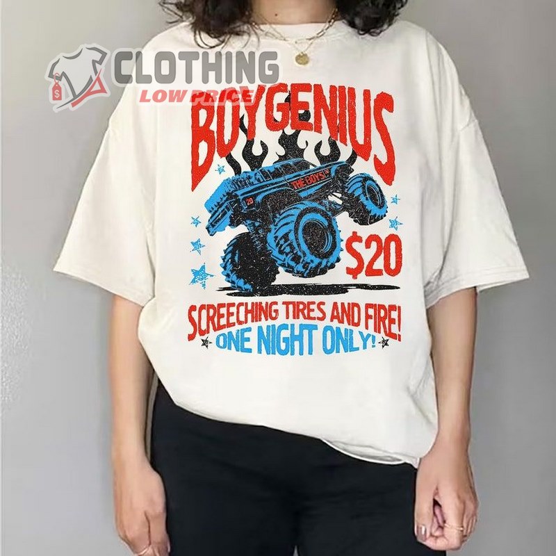 Boygenius Reset Tour 2023 Shirt, Screeching Tires And Fire Shirt, Boygenius Fan Lover Gift Shirt