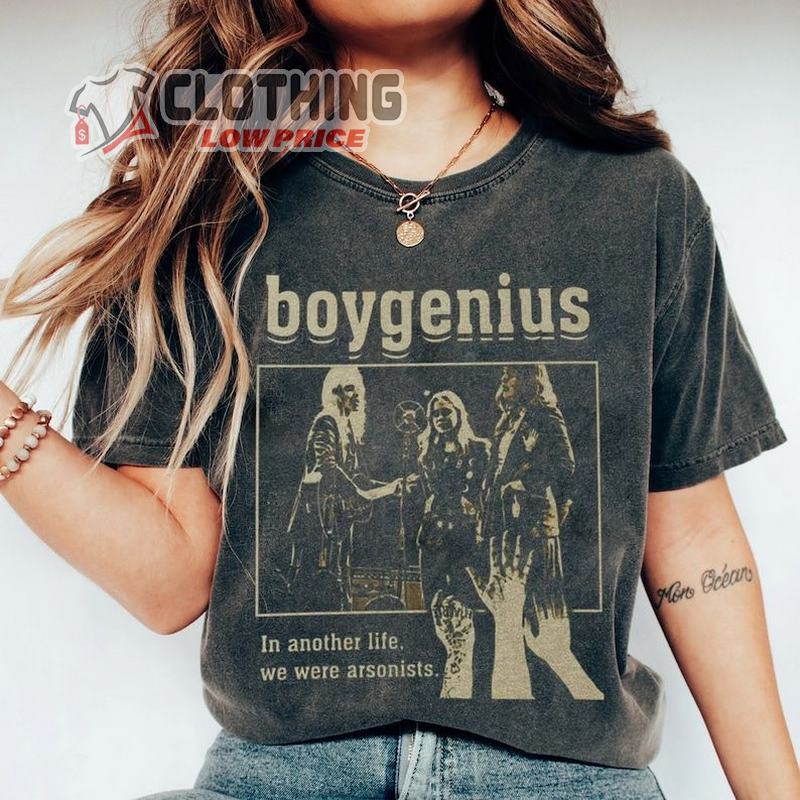 Boygenius The Record Band Label T- Shirt, Boygenius Setlist 2023 Shirt, Boygenius Band Tour Shirt