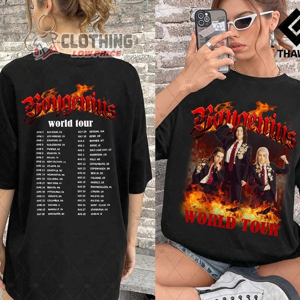 Boygenuiss World Tour 2023 Setlist Merch, The Record Rock Music Tour 2023 Shirt, Boygenuiss Tour Dates 2023 T-Shirt