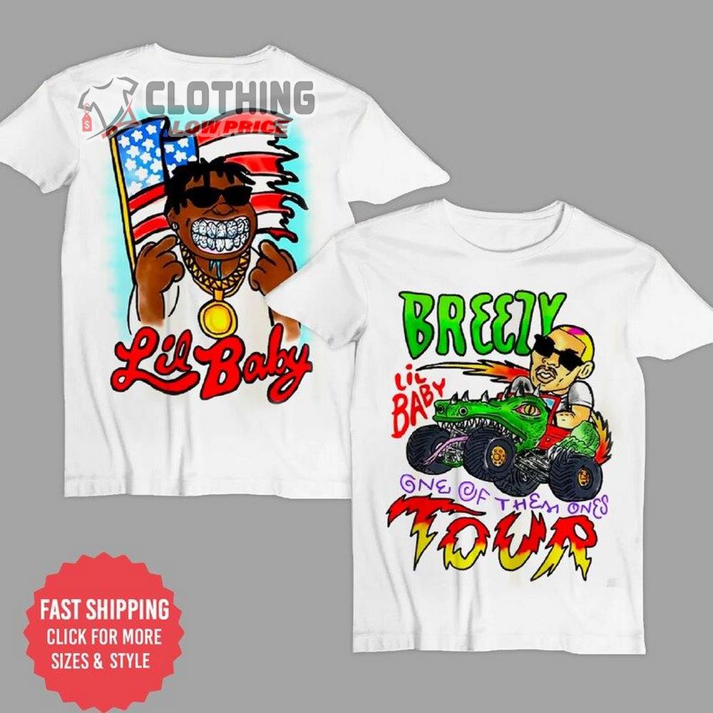 Breezy Lil Baby One Of Them Ones Tour Merch 2022, Lil Baby Concert Atlanta Greensboro T-Shirt