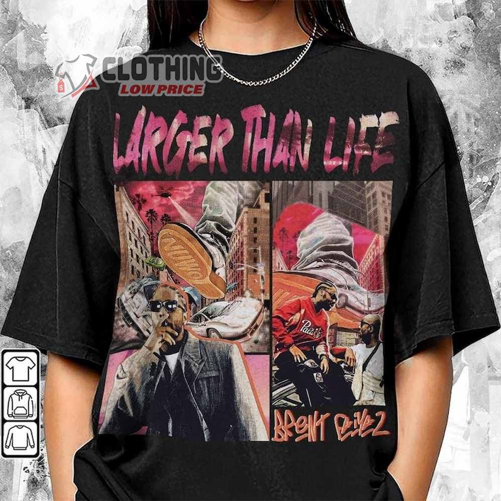 Brent Faiyaz Larger Than Life Shirt, Brent Faiyaz Rap Shirt, Wasteland Album Tee, Brent Faiyaz 2024 Fan Gift