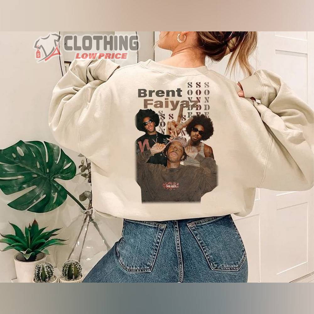 Brent Faiyaz T-Shirt, Brent Faiyaz Larger Than Life Album, Brent Faiyaz Tour 2024 Merch, Brent Faiyaz Wasteland, Brent Faiyaz Fan Gift