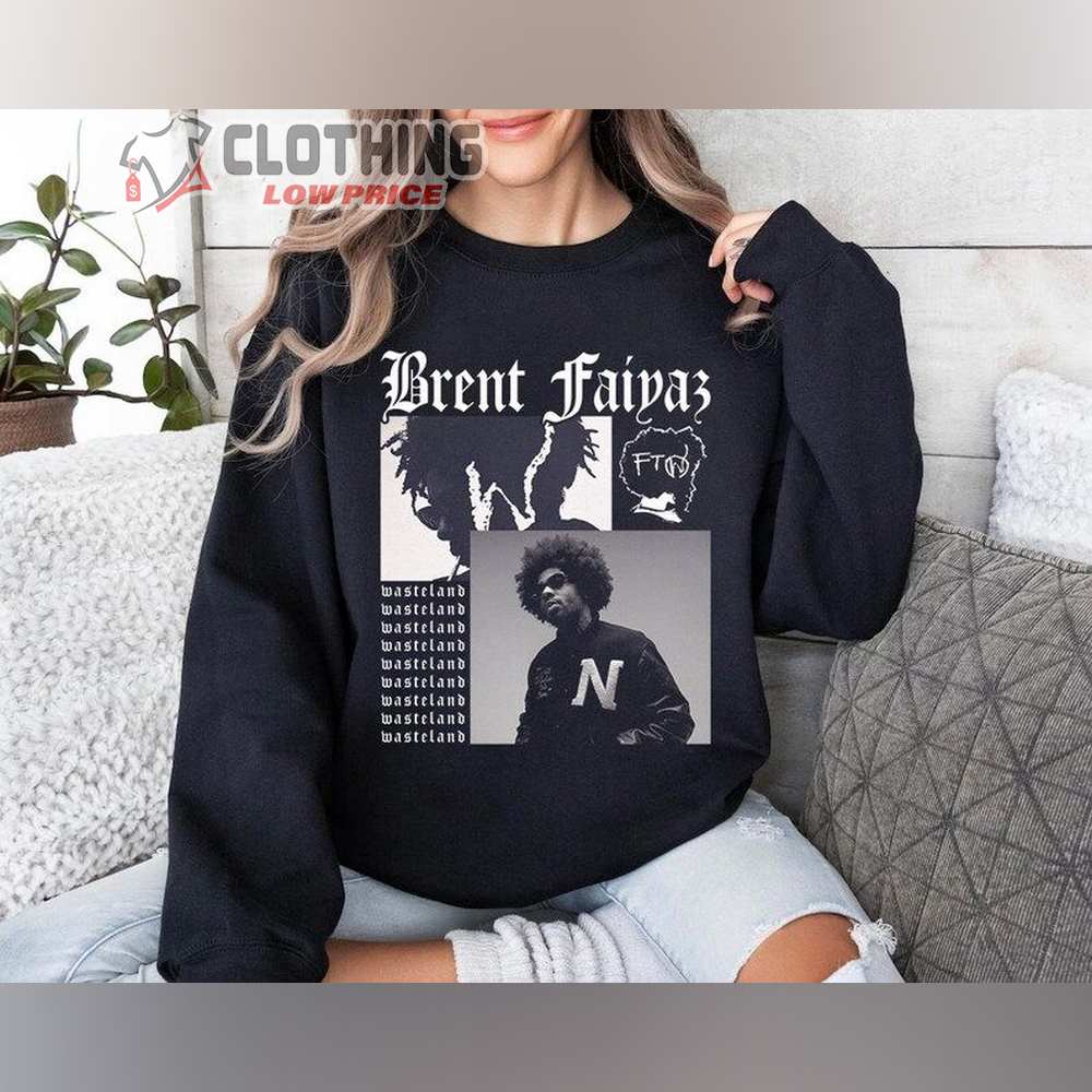 Brent Faiyaz Tour Merch, Brent Faiyaz 2024 T-Shirt, Brent Faiyaz Larger Than Life Album, Brent Faiyaz Wasteland Fan Gift