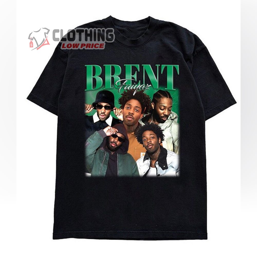 Brent Faiyaz Trending Merch, Brent Faiyaz Larger Than Life Album Shirt, Brent Faiyaz Tour 2024 Tee, Brent Faiyaz Fan Gift