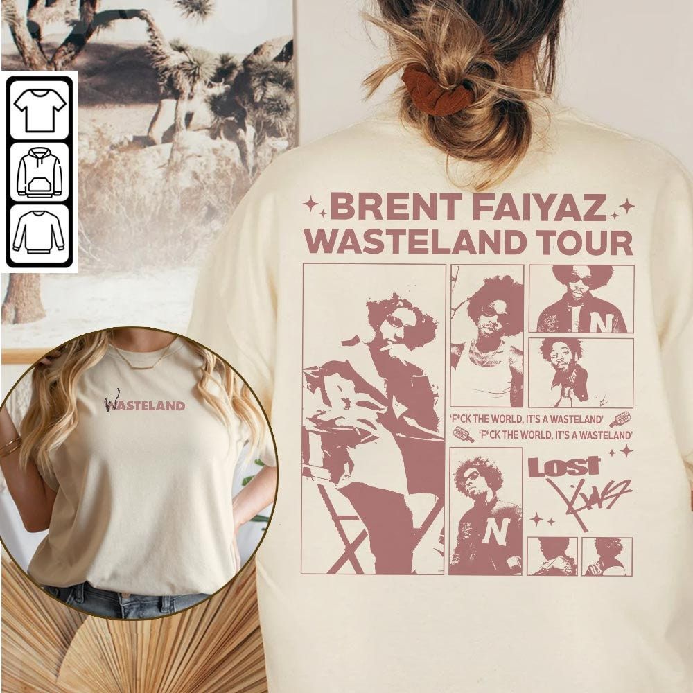 Brent Faiyaz Wasteland Tour Merch, A Wasteland Tour 2023 Sweatshirt, Brent Faiyaz 2023 Concert T-Shirt