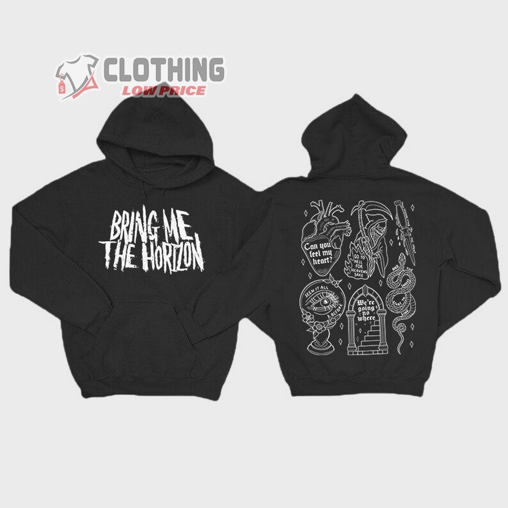 Bring Me The Horizon Doodle Art Hoodie, Bring Me The Horizon 2024 Merch, Bring Me The Horizon Tour, Bring Me The Horizon Fan Gift