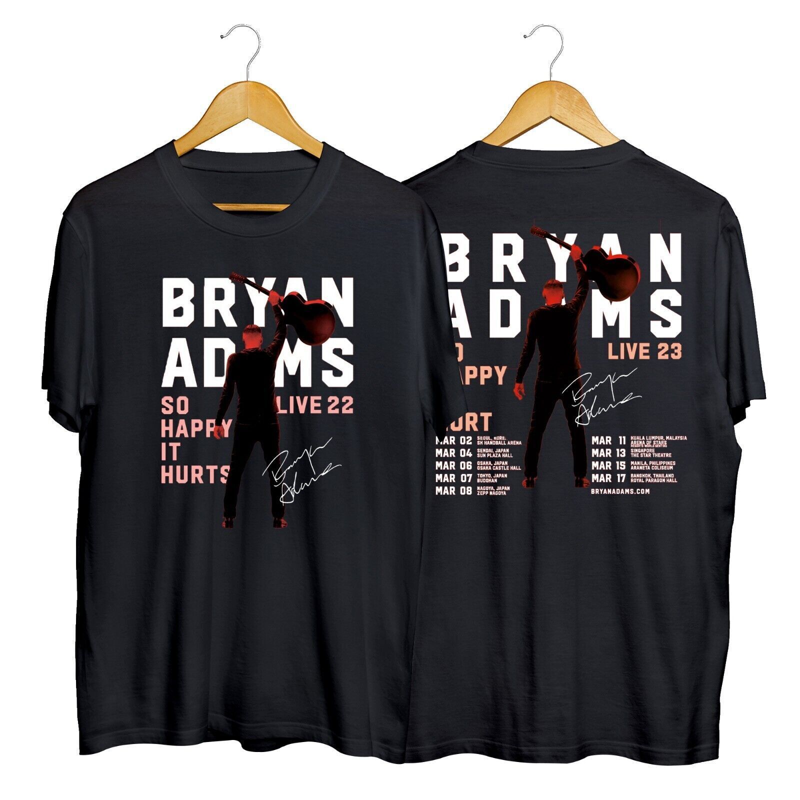 Bryan Adams So Happy It Hurts 2023 Tour Dates 2023 Merch Bryan Adams World Tour 2023 Tickets T-Shirt