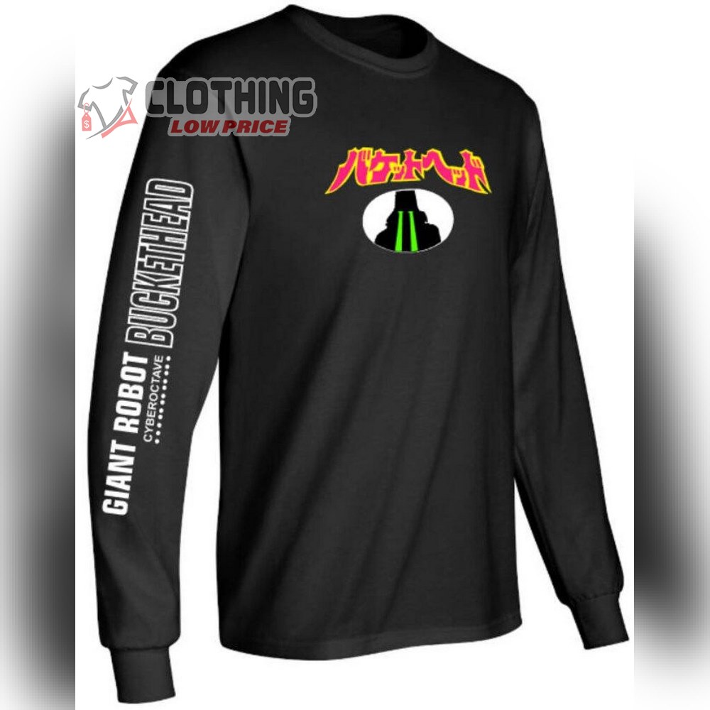 Buckethead Giant Robot Laser Eyes Replica 3D Sweatshirt, Buckethead Music Merch