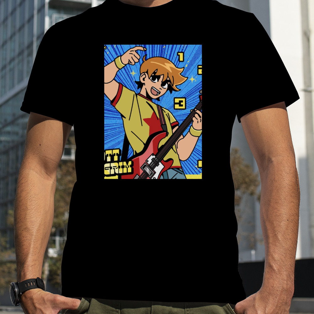 Guitar Scene Scott Pilgrim Takes Off shirt