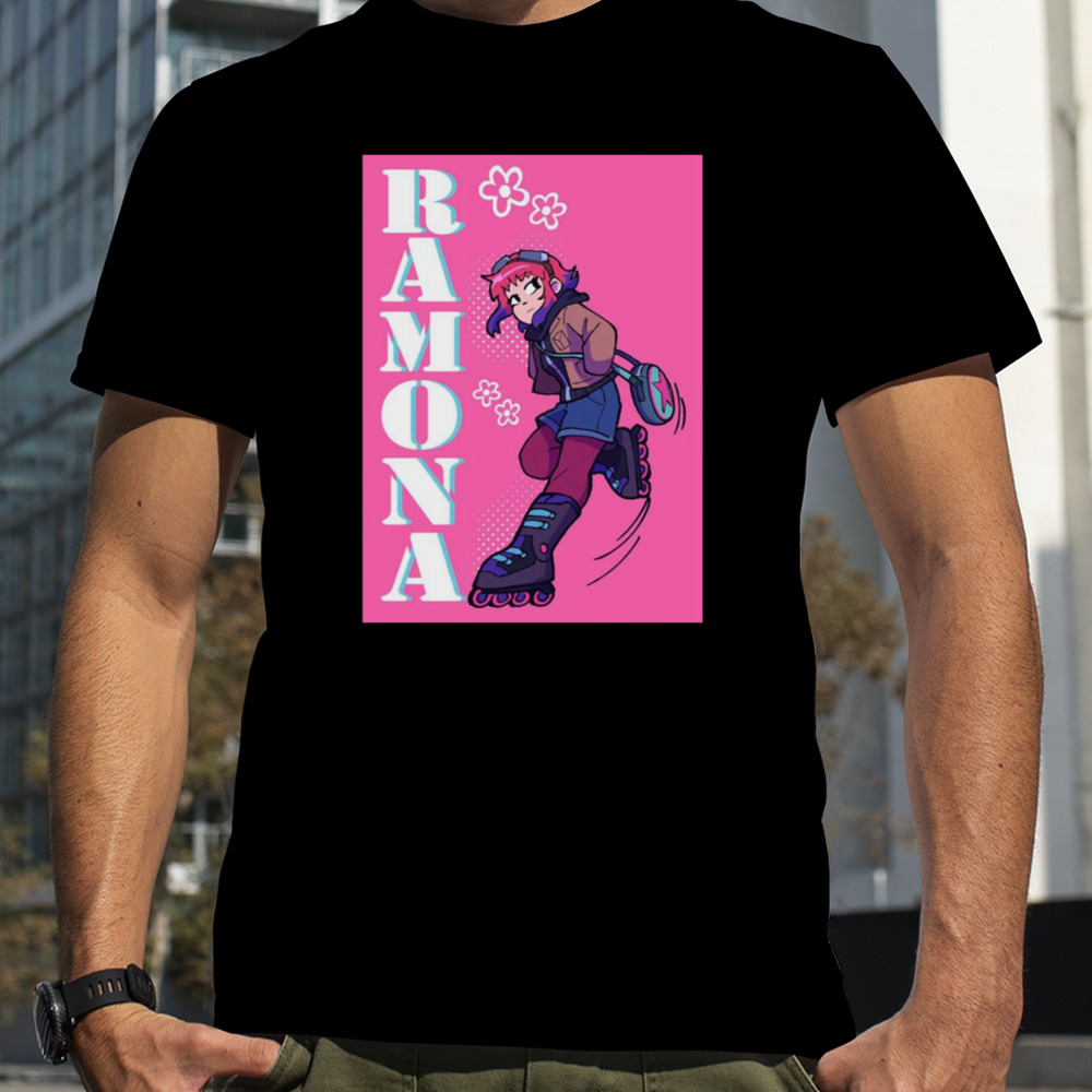 Pink Graphic Scott Pilgrim Takes Off Ramona shirt