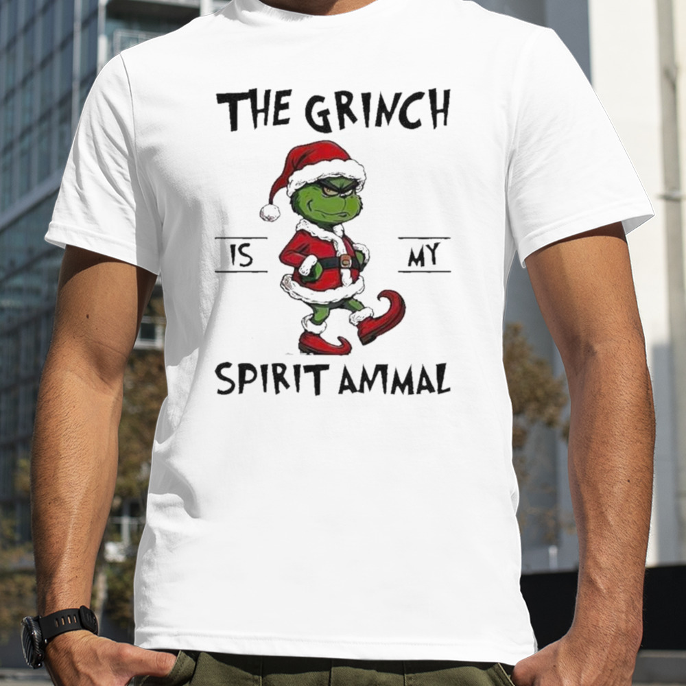 The grinch is my spirit animal Christmas T-shirt